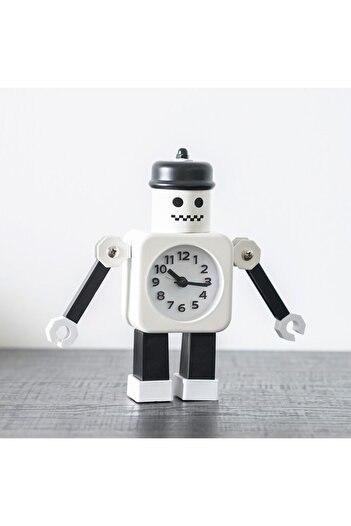 Danube Home Cambridge Robot Clock 11X4.9X11.2Cm White