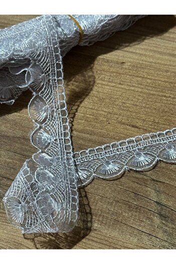 efem gipür Single Vacuum Cleaner Pattern Tulle Tape 8.5 Mt Gray French Lace Table Cloth Towel Edge, Table Cloth