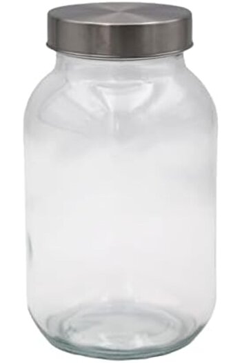 Ideal Pack Plastic Jar with Aluminium Lid | Food-Grade Storage Container for Spices, Dry Fruits, Can