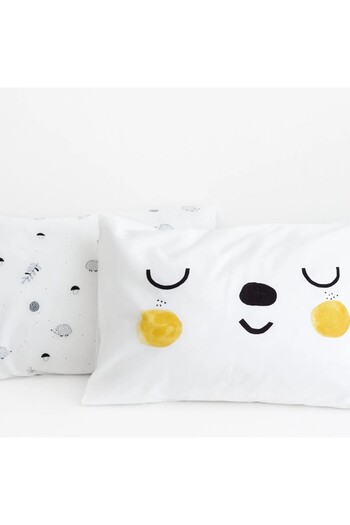 indiggo Set 2 pillowcases - hedgehog - Rookie Humans, 100% satin cotton