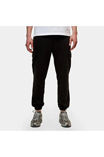New Balance Black Men's Sweatpants - Mnp1437-Bk