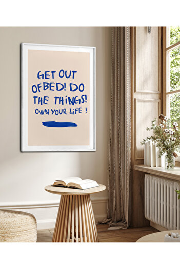 HOMEPACK Tekli Ahşap Çerçeveli Tablo Tek Parça Poster Tablo TK/228