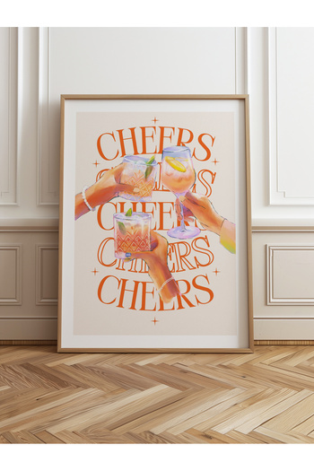 HOMEPACK Tekli Ahşap Çerçeveli Tablo Tek Parça Poster Tablo TK/757