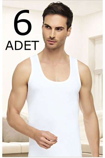 Tutku Elit 6 Pack 100% Cotton Men's Combed Cotton Undershirts – XS to Battal Sizes