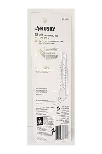 HUSKY Multi Function Pro Snap Knife with Metal Tip