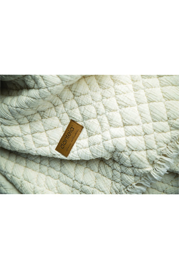 Dantela Cedric Polyester Filled Washable Bedspread - Cream