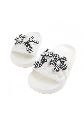 OEM Women's cheerful slippers with a cute pattern, with a platform, made of EVA material, H07-1