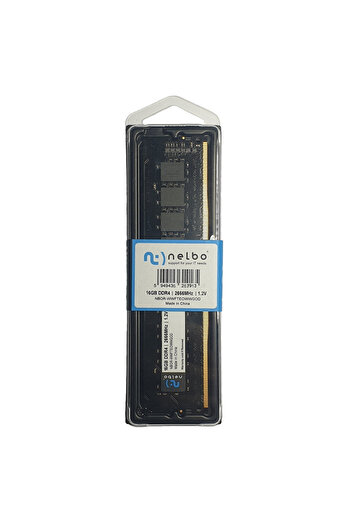 nelbo Memorie RAM 16 GB ddr4, 2666 Mhz, 1.2V CL17 Nelbo original, pentru calculator, black edition