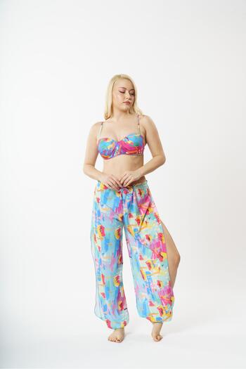 Louren P5823 Slit Pant Pareo