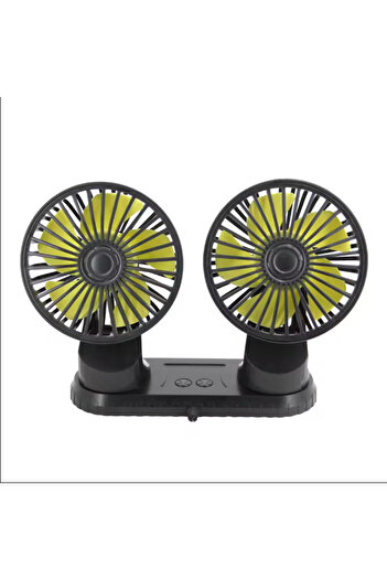 K KATHODE Ventilator Dublu Pentru Masina, Rotire 360 Grade, 2 Trepte De Viteza, 12V, K Kathode