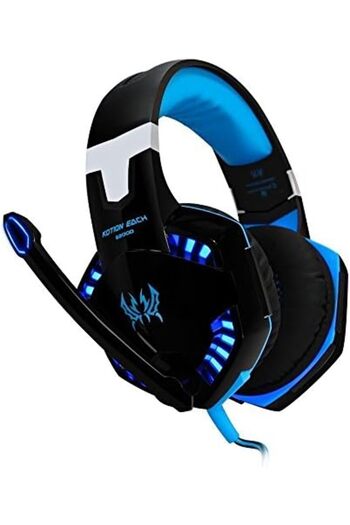 Cosmic Byte KOTION G2000 Gaming Headphone Headset Stereo Bass Over-ear Headband Mic PC Blue