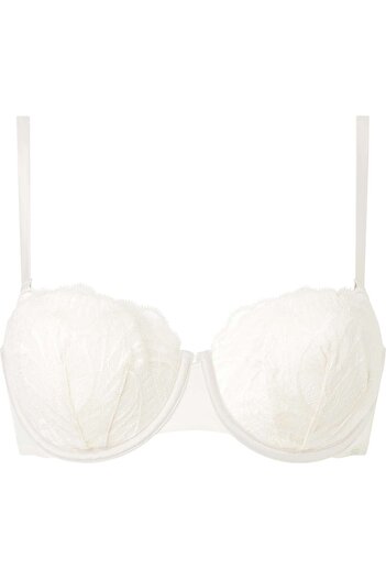 Calvin Klein PUSH UP STRAPLESS Kadın Krem Sütyen
