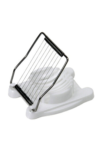 Chef Craft 2-Way High Quality Manual Press Down Egg Slicer White