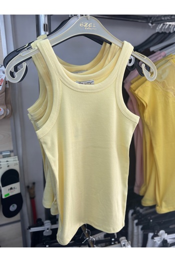 KAROL Wide Piping Halter Tank Top