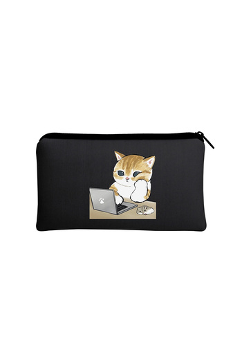 daystore Black Printed Pen Holder