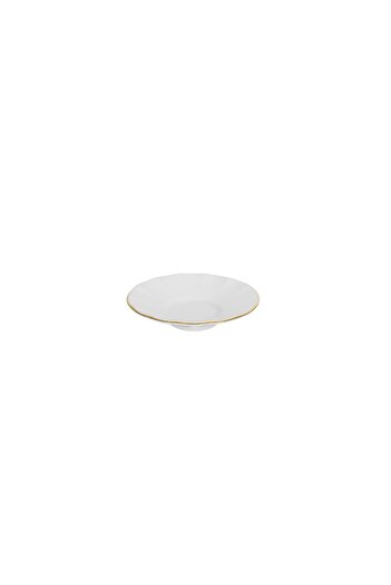 Porland Gold Gilded Ergonomic Tea Plate Set of 6