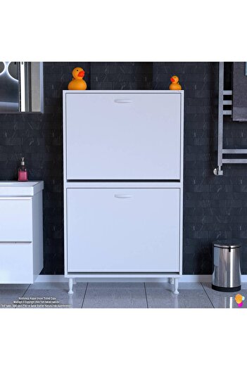 Modilayn 85x138x32,5 cm 4 Gözlü Sepetli Soğan&Patates Dolabı Organizatör Mutfak Dolabı Çok Amaçlı Dolap