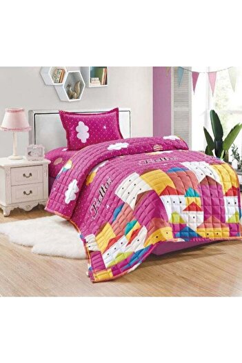 Moon Single Size 3-Piece Microfiber Comforter Set - Pink