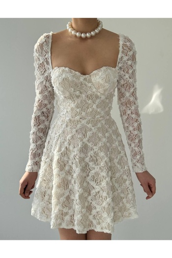 ETİLER COLLECTION    Fers Flower Detail Dress