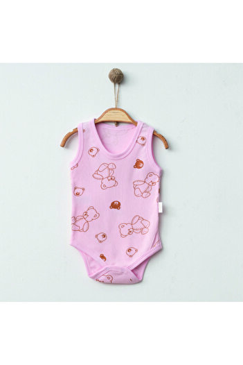 Nayinom Teddy Bear Printed 100% Cotton Unisex Bodysuit
