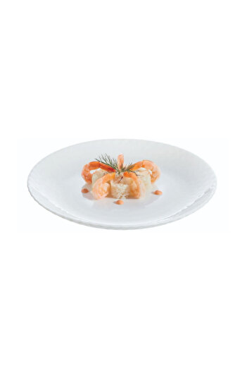 Luminarc Pampille Dishwasher and Microwave Safe Tempered Glass Dessert Plate White 19cm