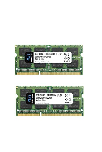 nelbo Set memorie RAM 16 GB (2x8 GB) SODIMM DDR3, 1600 MHz, Nelbo, dual channel, pentru laptop