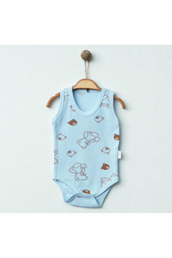 Nayinom Teddy Bear Printed 100% Cotton Unisex Bodysuit