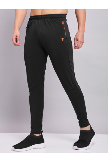 Technosport By Styli Solid Elasticated Waistband Regular Fit Track Pants