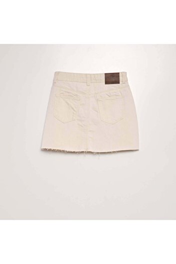 KIABI Pleated short skirt WHITE