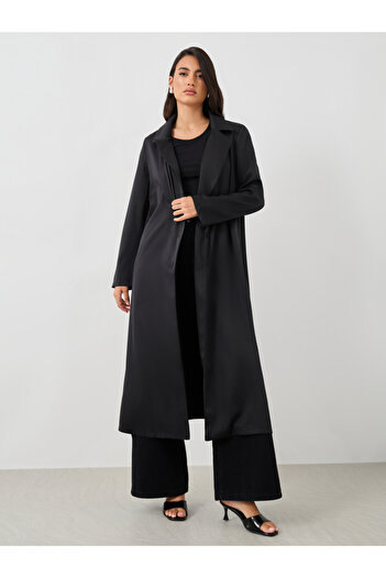 Styli Regular Fit Notch Lapel Midi Kimono