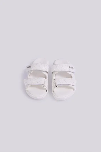Tyess BG Store Girl's White Slippers