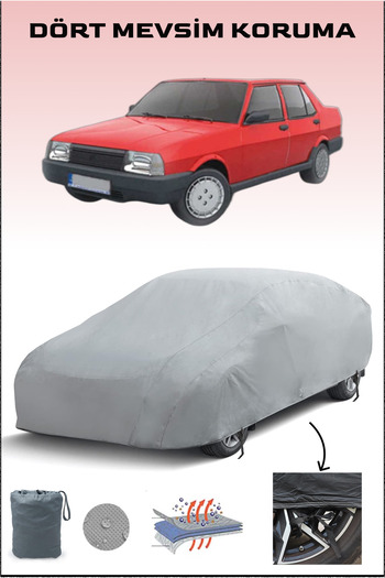 Breen Gray Tofaş Şahin Car Tarpaulin, Auto Tarpaulin, 4 Season Protection