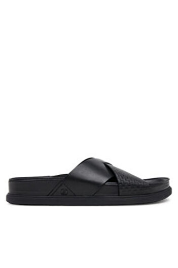 CLARKS Men's Flip-flops black CLARKS-26181382 BLACK LEATHER