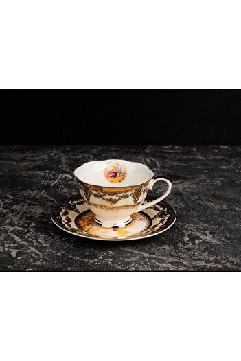 TOHFAT-AL MAIDAH Luxury gold Romeo and Juliet single tea cups
