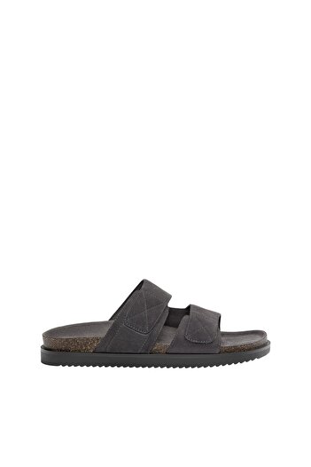 Pull & Bear Tokalı düz deri sandalet