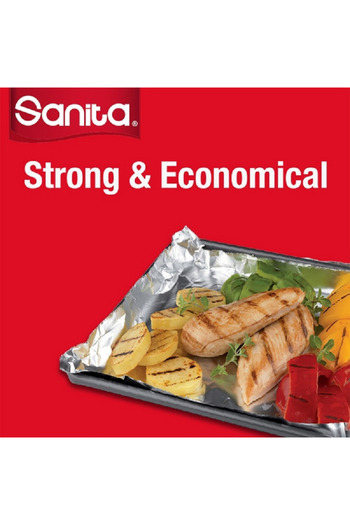 Sanita Strong and Economical Aluminum Foil Silver 300mm x 85m