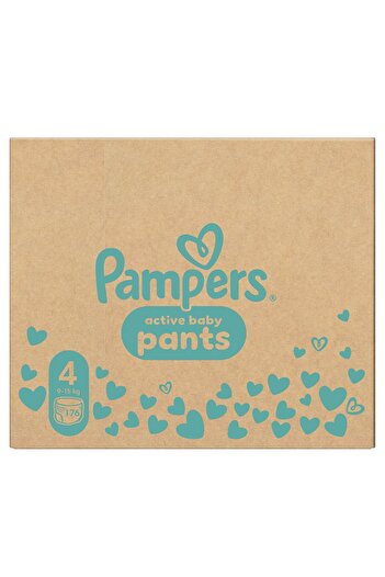 Pampers Scutece-Chilotel Pampers Active Baby XXL Box, Marimea 4, 9kg-15kg, 176 buc