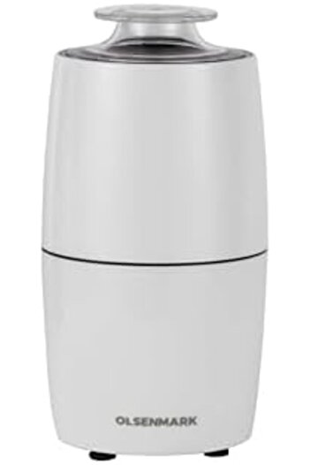 Olsenmark Coffee Grinder OMCG7023, 60 g Capacity, 150W Powerful Motor, Durable Jar and Blade, Ergono