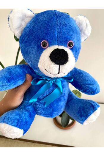 ayıcık 25 cm Kurdeleli Peluş Ayıcık – Oturan Model, Yumuşacık, Alerji Yapmaz