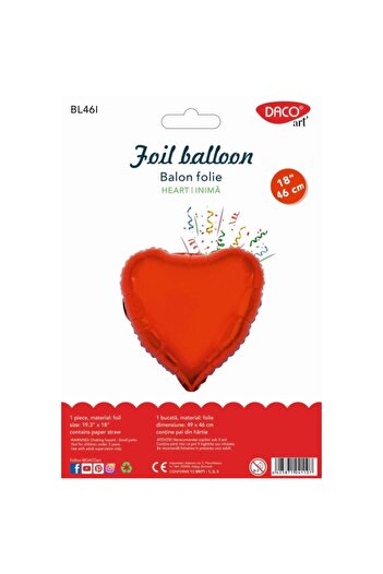 daço Daco Heart Balloon, 46 cm