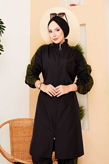 EBRUTESETTÜR Leopard Garnished Hijab Swimsuit