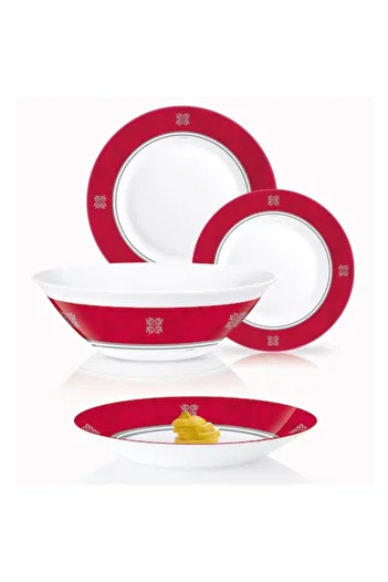 Luminarc Dining Set Luminarc Essence Rubis, 19 Pieces