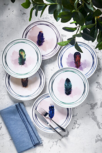 Fecra Tirga 6 Piece Cake Plate Set