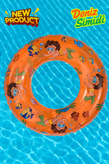 BibKing Children's Sea Ring, Diver Printed Pool Ring Suitable for Girls, Boys, Sea Ring (51 cm 2-4 Years)