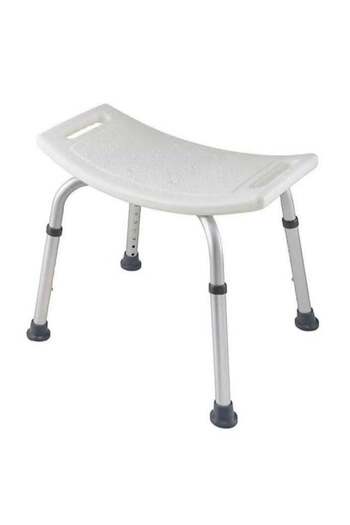 median Aluminum Shower Chair without Backrest
