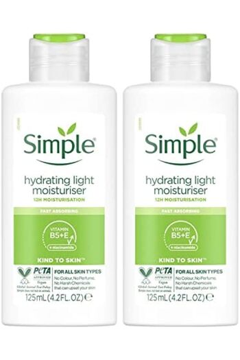 Simple Kind to Skin Hydrating Light Moisturiser, 12h Moisturisation - Pack of 2