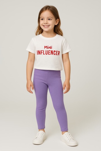 Oz Baby Girl's Summer Tights Top and Bottom Set