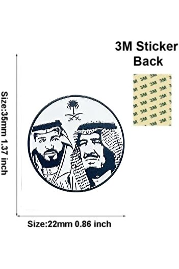 Generic 3D Metal King Crown Prince 3mm Cool Mobile Phone Decoration Sticker Small Size (5)