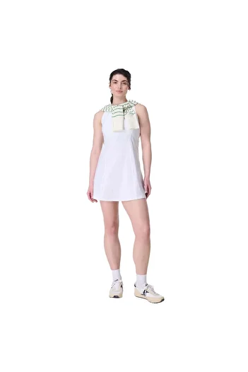 Sweaty Betty Racket Tennis Dress Γυναικείο Λευκό Φόρεμα Γυναικείο ΦΟΡΕΜΑΤΟΣ SB10190-005