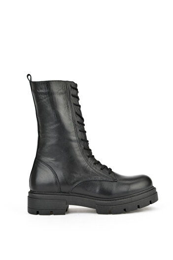 Ziya , Women's Genuine Leather Boots 15319Z66358 Black